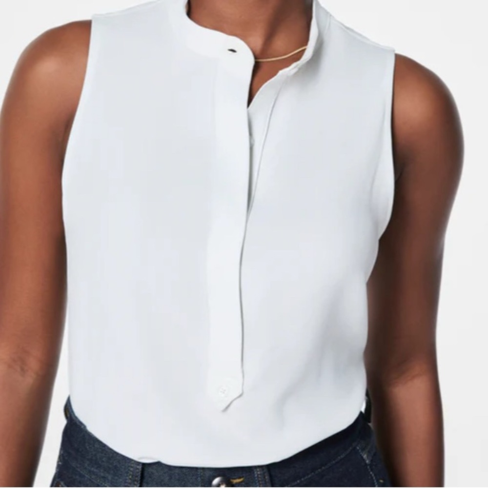 SPANX® Carefree Crepe Popover Blouse